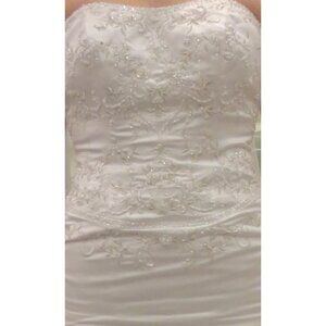 Wedding Dress , David's Bridal, Size 6, White